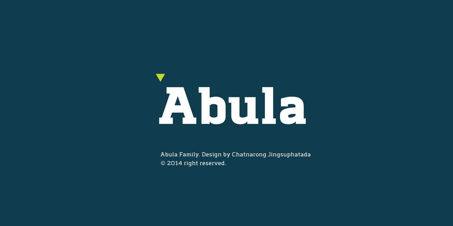 Пример шрифта Abula #1